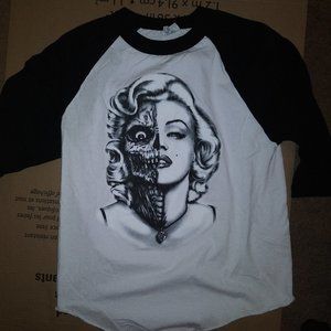 Marilyn Monroe Undead Baseball T-Shirt (Size Medium) RARE NEW